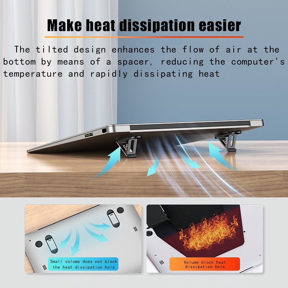Portable Laptop Stand for Apple MacBook Air /Pro Huawei MateBook RedmiBook Stand Laptop Holder Adjustable Bracket