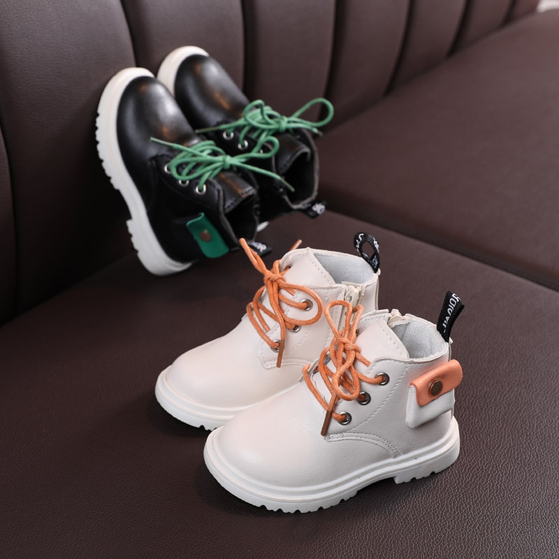Baby Jongens Meisjes Laarzen Kids Soft Leather Bodem Martin Laarzen 1-6 Jaar Kinderen Herfst Winter Mode Schoenen sneakers