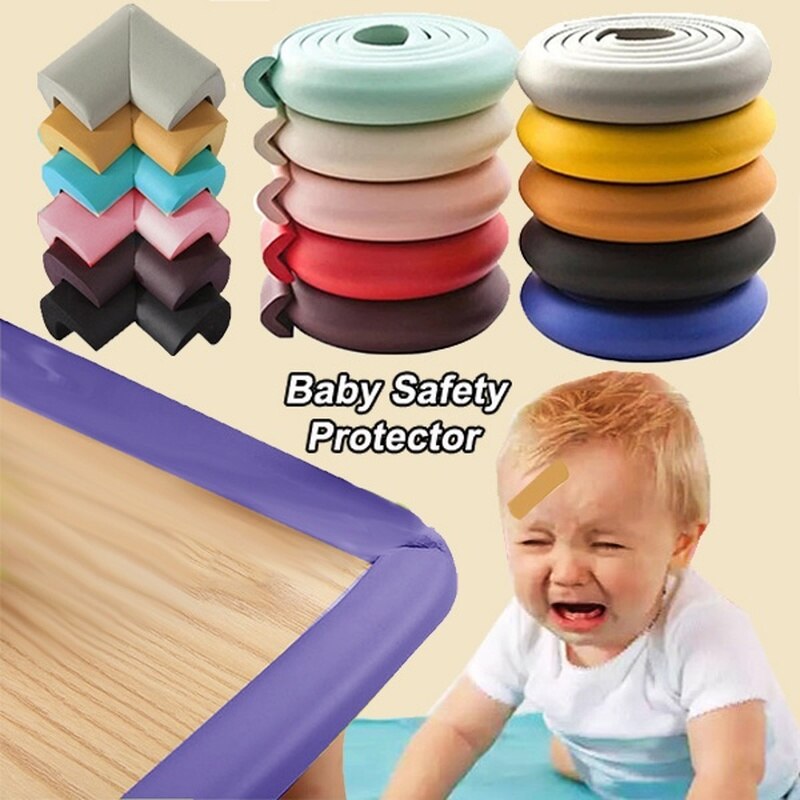 2M U-vorm Extra Dikke Baby Veiligheid Meubels Tafel Protector Edge Corner Bureau Cover Beschermende Tape Schuim Hoeken Bumper guard Een +