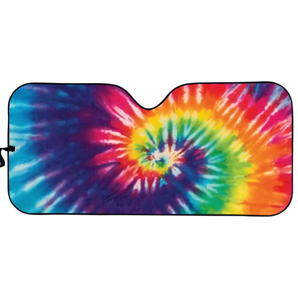Tie dye bedrukte auto zonnescherm auto voorruit zonnescherm voorruit zonnescherm bescherming tegen de zon: Z6385hc
