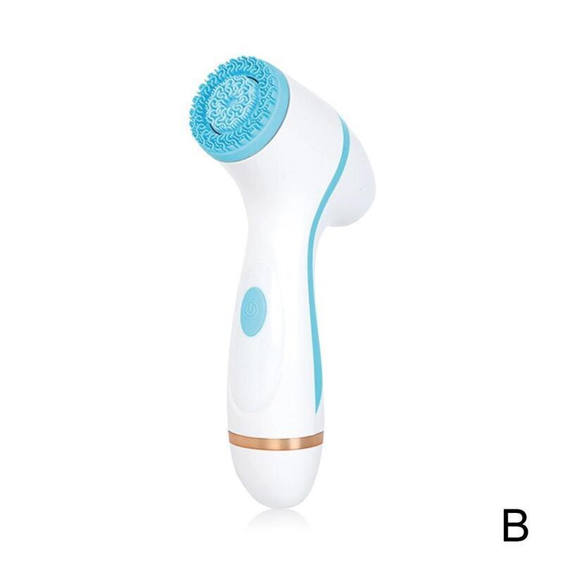 Instrumento de limpieza facial eléctrico Usb con cabezal de repuesto, cepillo de máquina profunda para eliminar puntos negros, dispositivo para la piel, F8Q7: B
