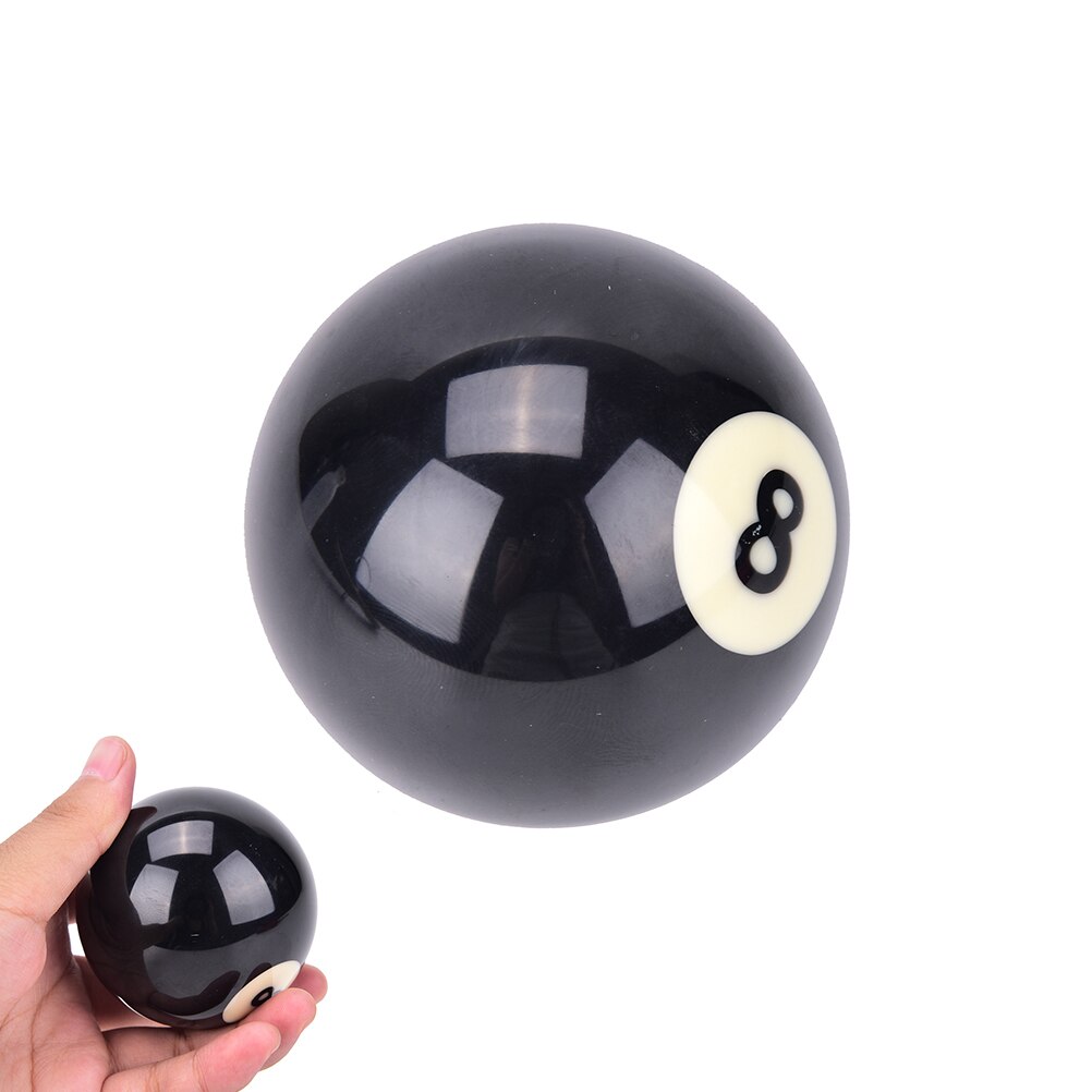 1pc billardbolde  #8 udskiftning af billard poolbold otte bold standard regelmæssig to størrelse 52.5/57.2 mm sort 8 bold  ea14