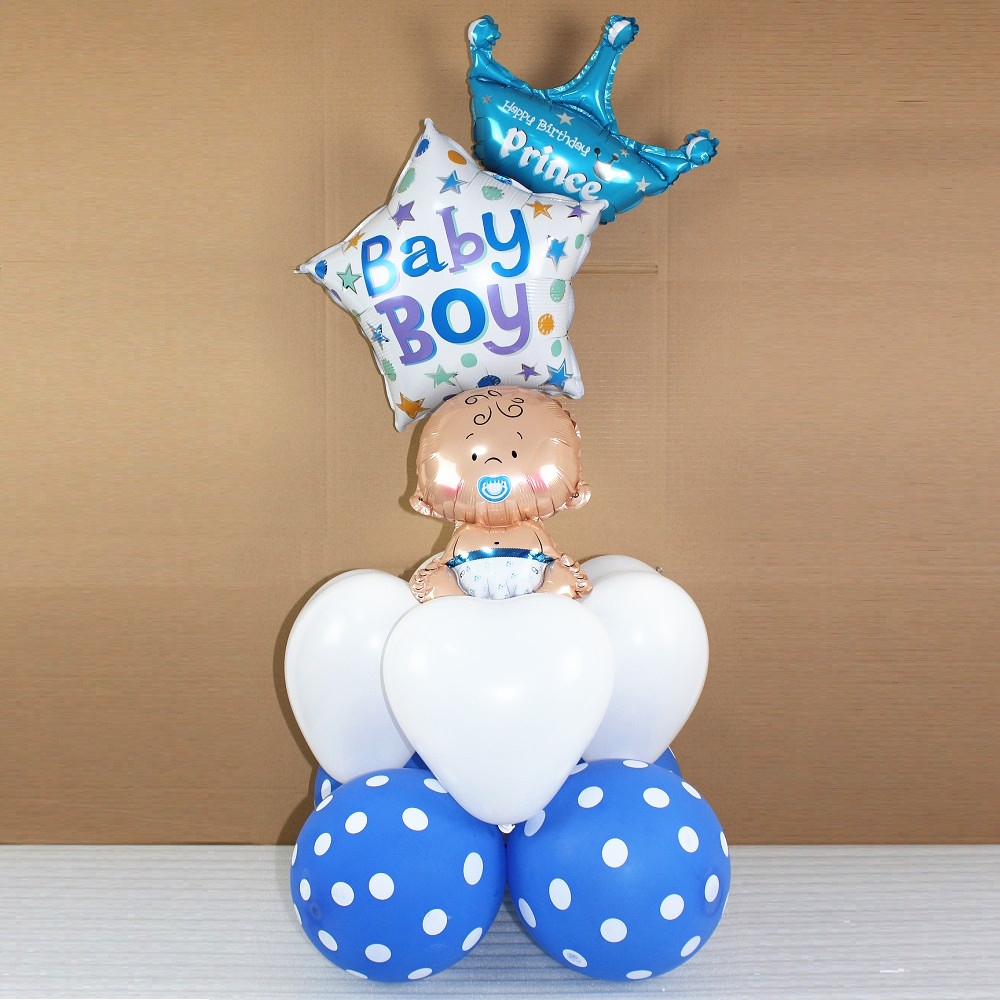 Baby Verjaardag Ballonnen Helium Ballon Hart Bruiloft Ster Aluminiumfolie Ballonnen Opblaasbare Ballon Party Decoratie: boy