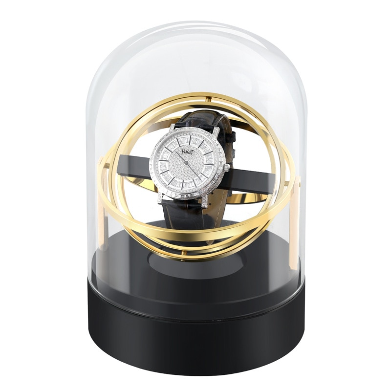 Automatic Watch Winder Box For Mechanical Watches Brand Single Watch Rotator Box Luxury Transparent Case Clock Winder