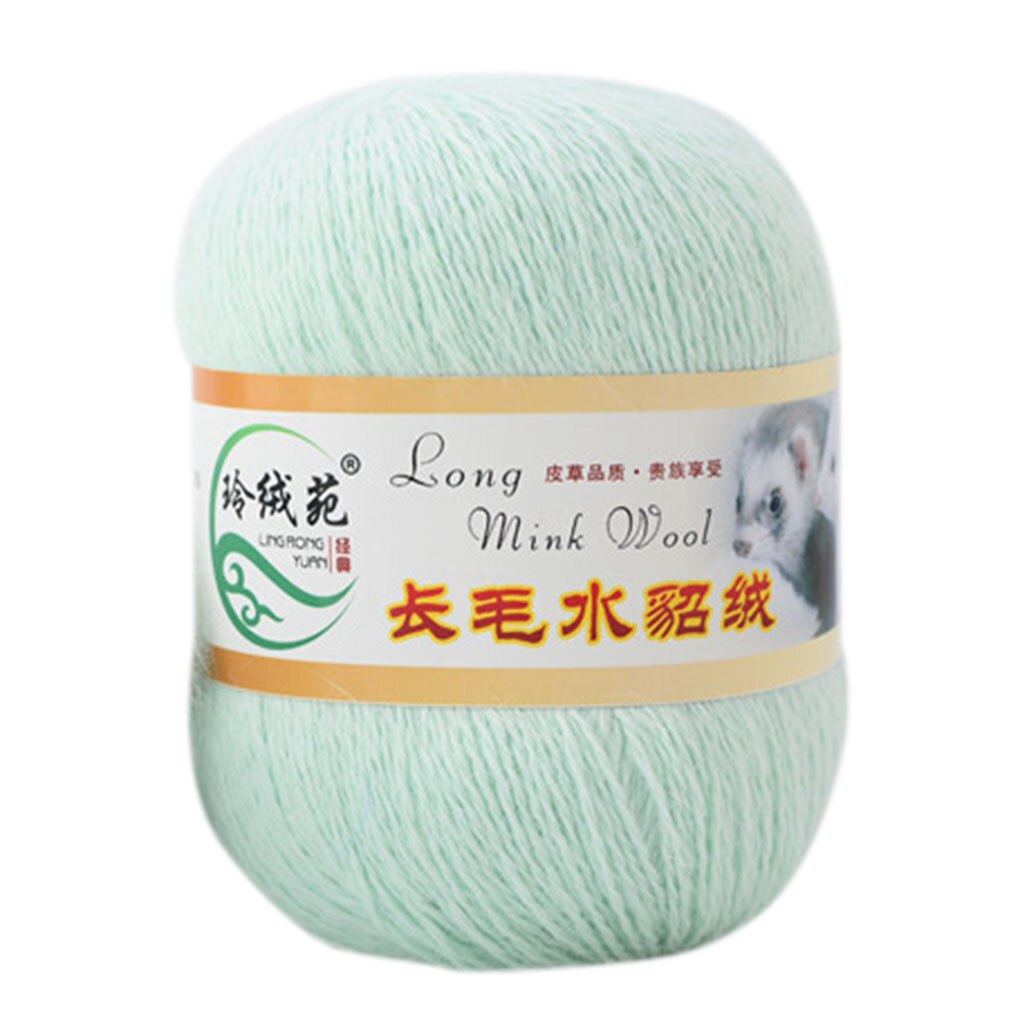 DIY Pano Tecido 50g/bola de Pelúcia Fina Cachecol de Tricô Mão-de malha de Fios Macio Fio de Crochê Mão de Costura fios de inverno Xale: Green