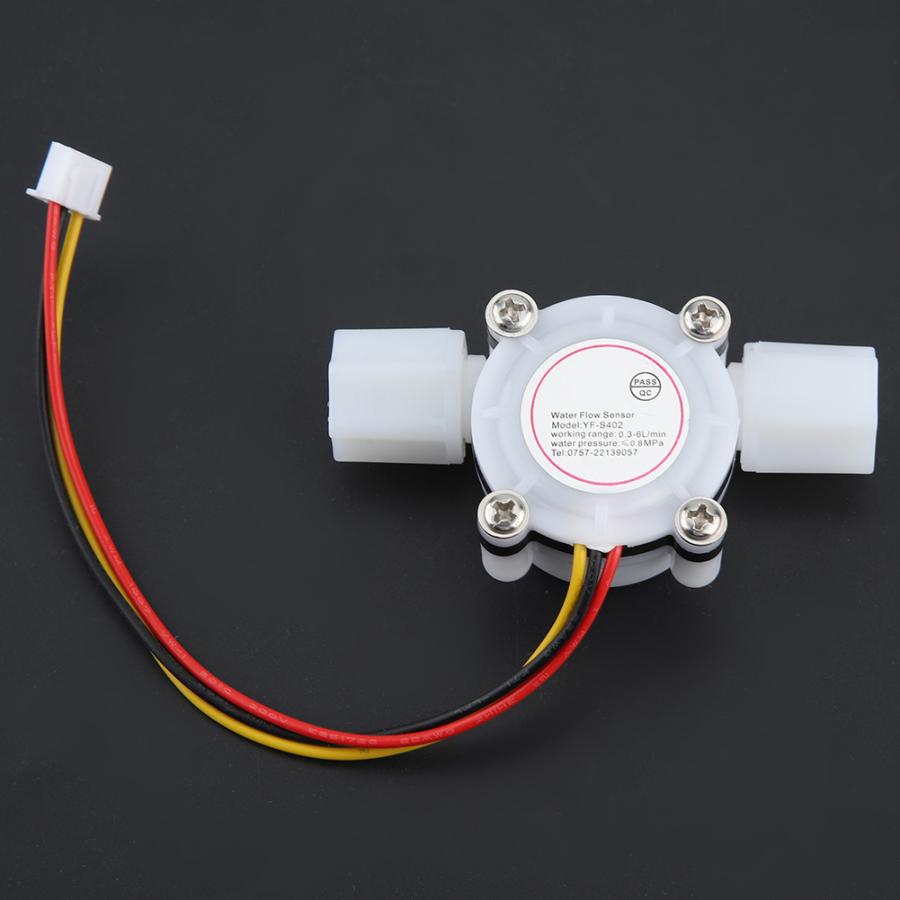 1Pc Water Hall Flow Effect Sensor Control Flowmeter G1/4 For Water Cooler Flow Sensor