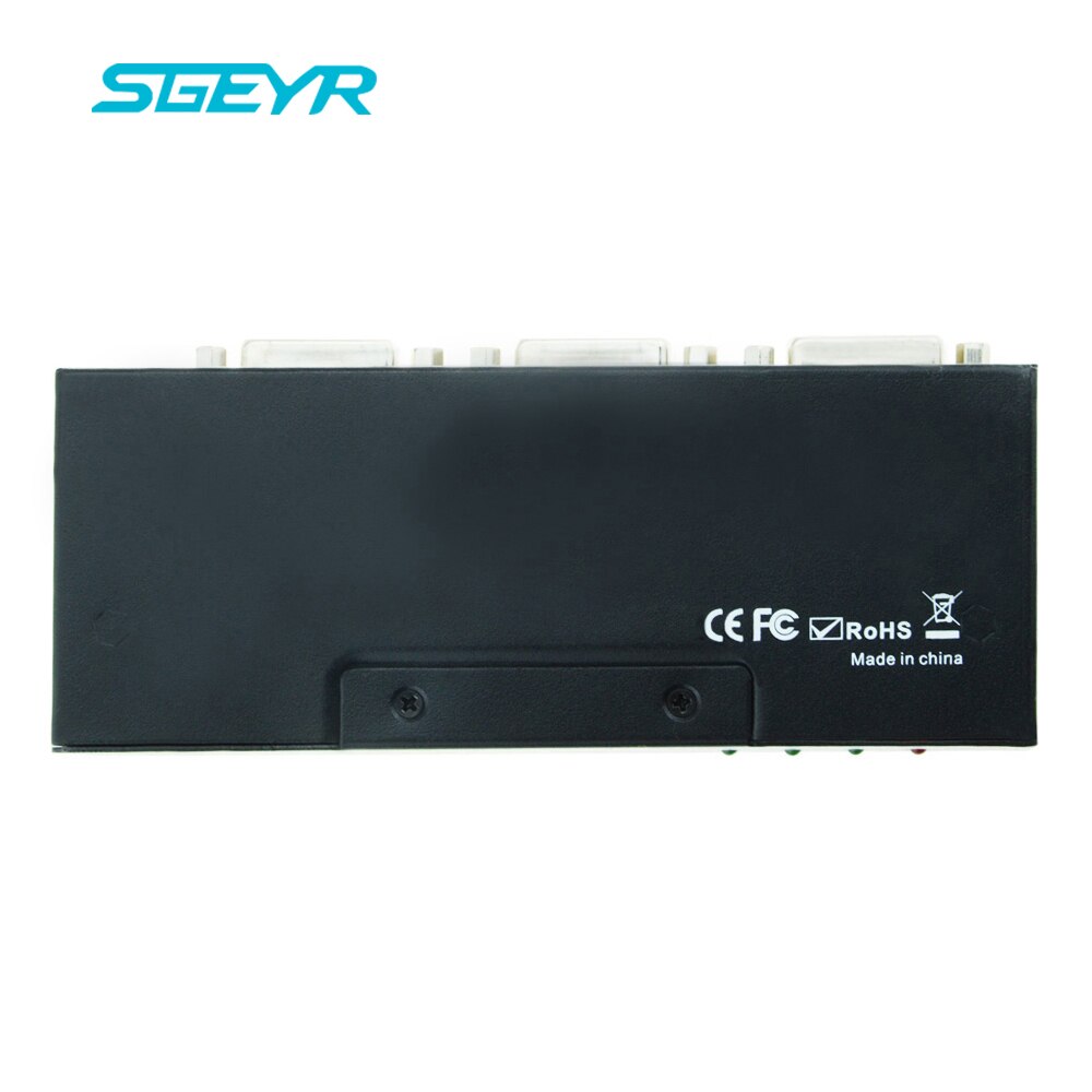 2-Port DVI Splitter 1x2 Dual Link DVI-D Resolution Up to 1920x1080 DVI Video Splitter 1 in 2 Out DVI Splitter with Power Supply