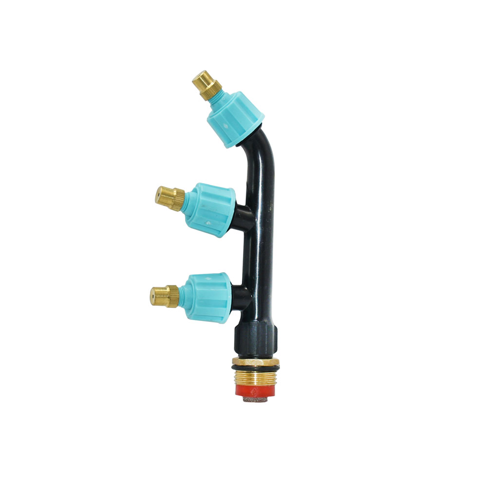 Landbrugs kobber forstøver sprøjtedyse enkelt/dobbelt/tre dysehoved pesticid sprøjtesprinkler med 1/4 1/2
