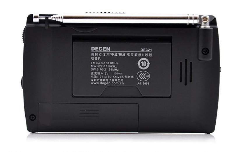 Original Degen de321 FM Stereo digital radio MW SW Radio DSP World Band Receiver portable Radio FM Best Price