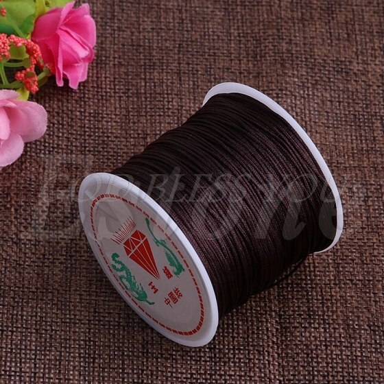 1Roll 0.8mm 45M Nylon Chinese Knot Macrame Bracelet Braided Cord Thread String
