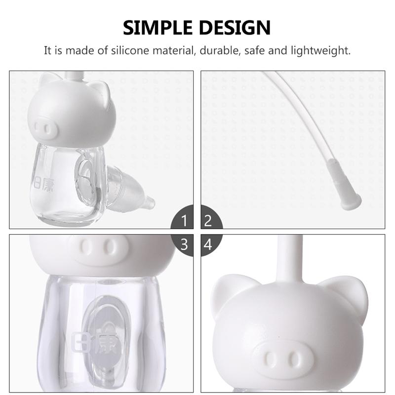 1pc Baby Silikon Nasensauger Neugeborenen Rotz Sauger Anti-Rückfluss Manuellen Werkzeug Für Rotz Booger Reinigung Zufällige Farbe