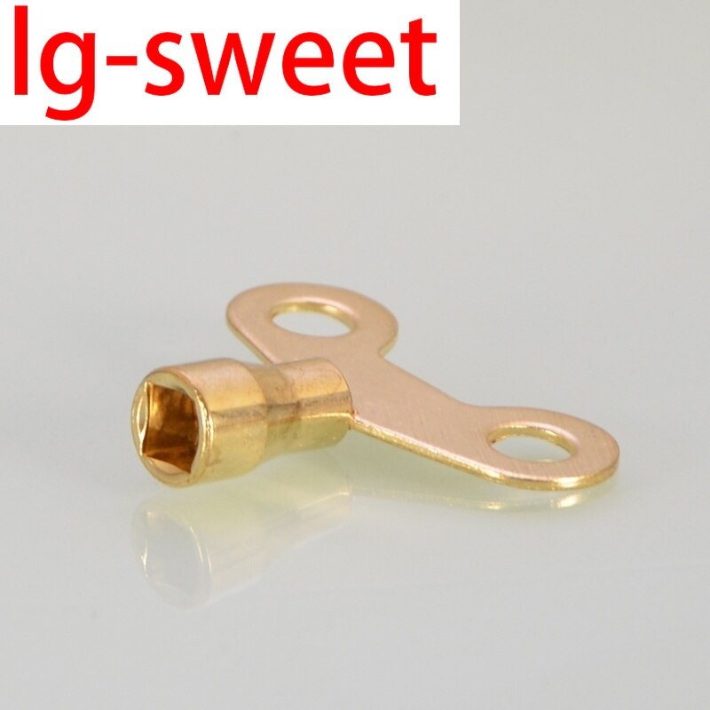 Faucet key with lock, inner corners, 6mm, outdoor tap water, anti-theft, outdoor square 1/2 IN switch handle