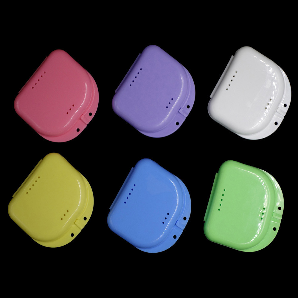 Opslag Dozen Valse Tanden Apparaat Container Opbergdozen Kunstgebit Reiniger Prothese Bad Opbergdoos Case