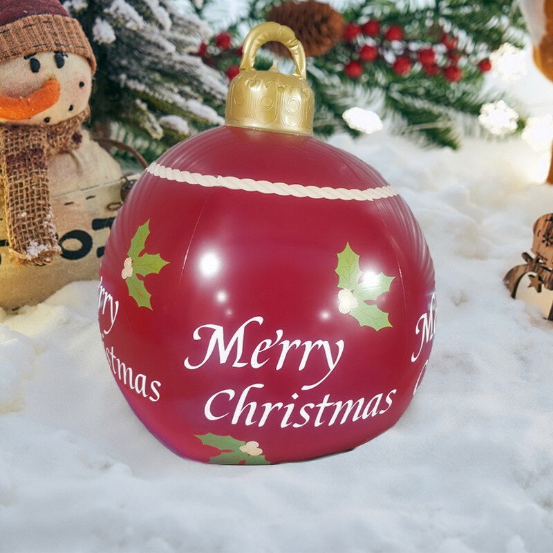 Grootste Verkoop 16 Stijl 60Cm Giant Kerst Pvc Opblaasbare Versierd Bal Gemaakt Pvc Kerstboom Outdoor Decoratie Speelgoed Bal: R