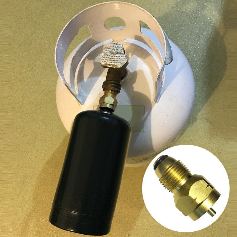 Propane Refill Adapter Universal Camping Gas Burner Brass Coleman Stove Naturehike Propane Cylinder Tank Outdoor Camping Tool