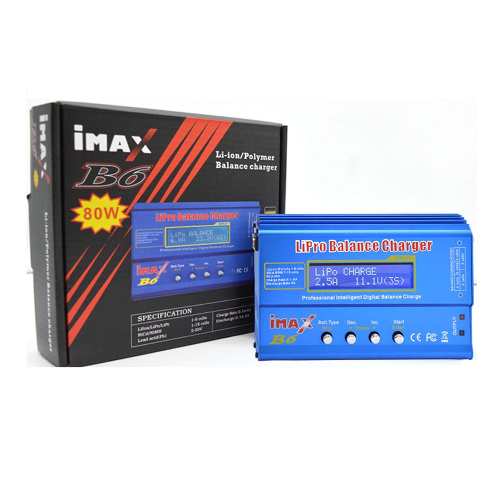 IMAX B6 ca 80W B6AC RC chargeur 6A double canal Balance chargeur Li-ion Nimh Nicd Lipo batterie numérique LCD écran déchargeur
