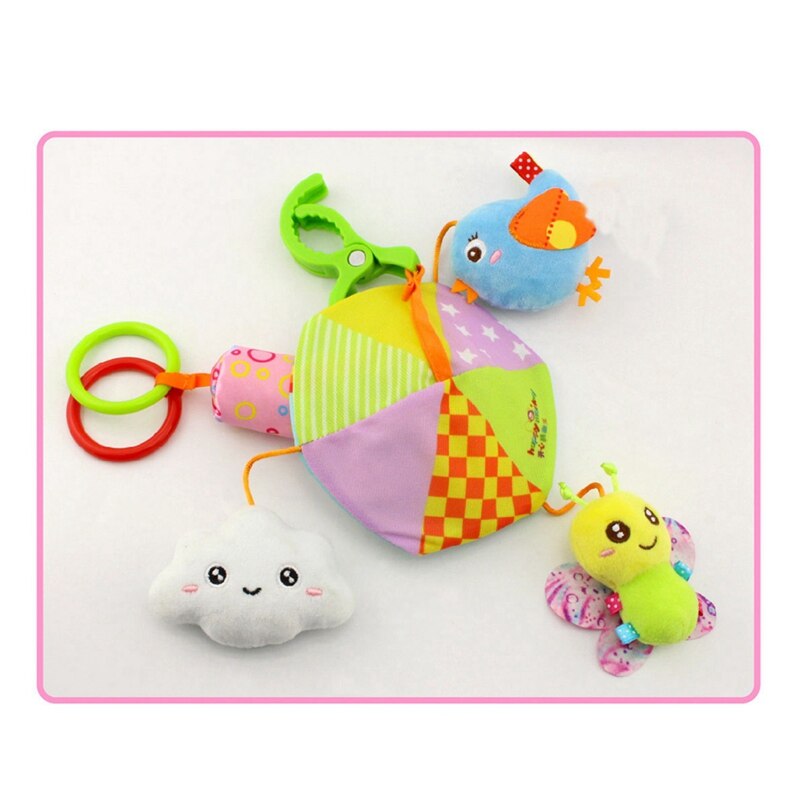 2 pz Giocattoli Del bambino Sveglio Animale Sonagli per Bambini Presepe mobile Neonati Giocattolo per Passeggino Carrello infantile Giocattolo Della Peluche, a & B