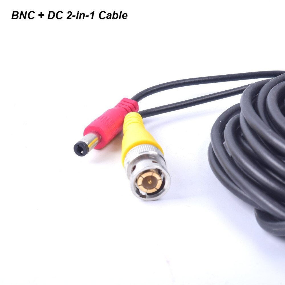 DVRs coaxial Cable 10M/20M /30M CCTV Video Power BNC Cable DVR Wire Cord + DC plug Power extension cable for CCTV Camera and