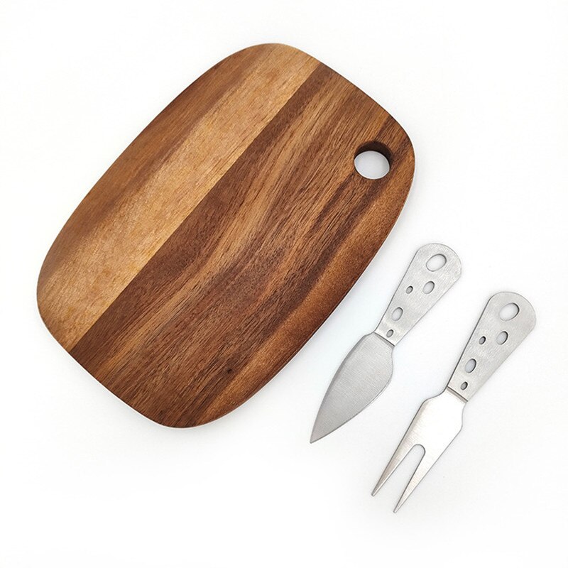 Cheese Board Set Acacia Cheese Block Stainless steel Butter Knife Cheese Cutter Slicer Tools Kitchenware Kitchen Bar Home 1-3pcs