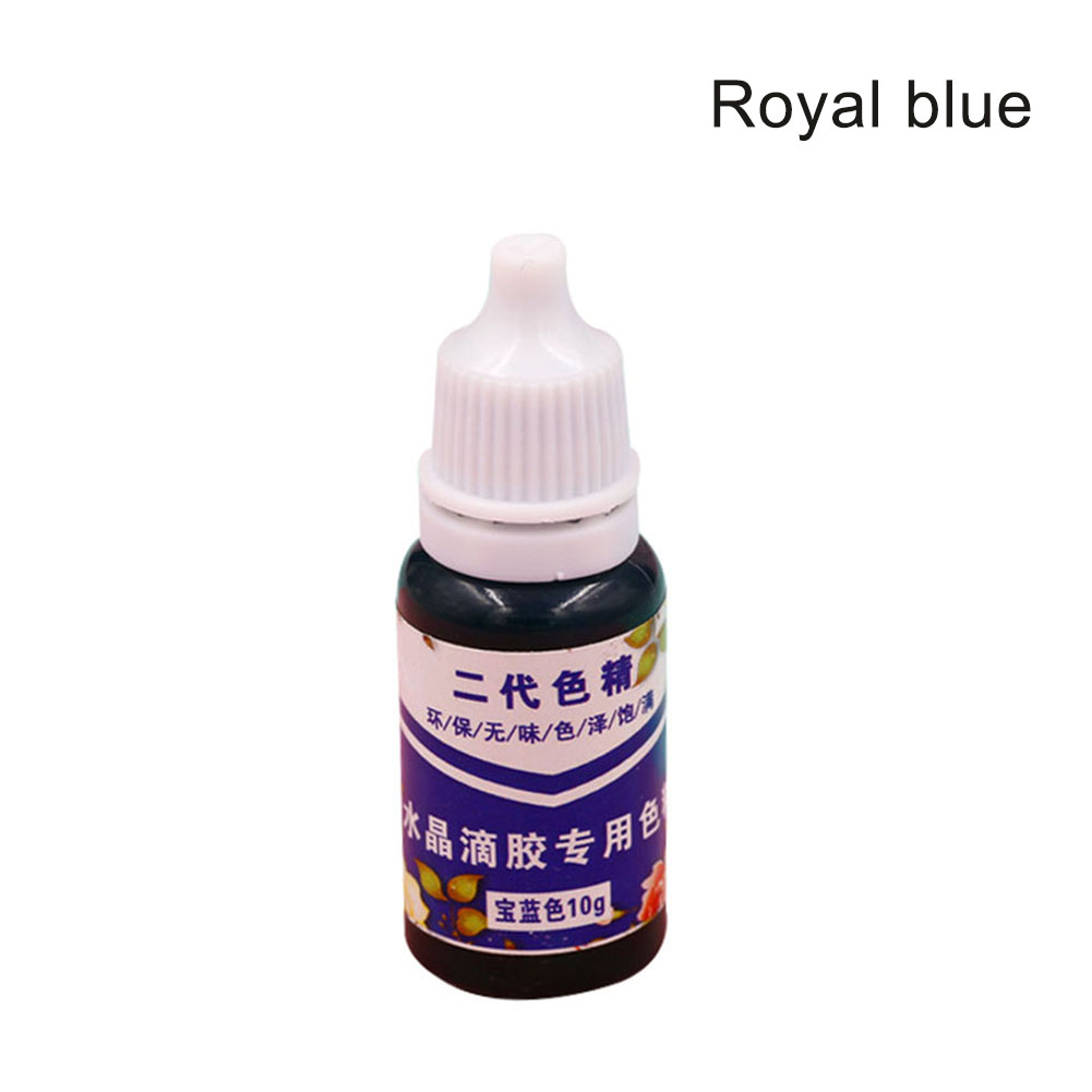 Recién alta concentración de resina UV Líquido Color de la perla de pigmento de tinte epoxi para DIY artesanías para hacer joyería DOD886: royal blue