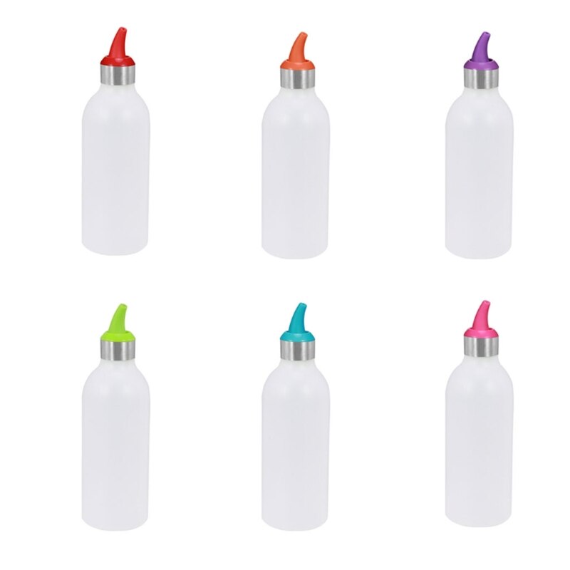 50LB Condiment Dispenser Refillable Condiment Container for Kitchen Use White Dispensing Bottles Empty Bottle Plastic