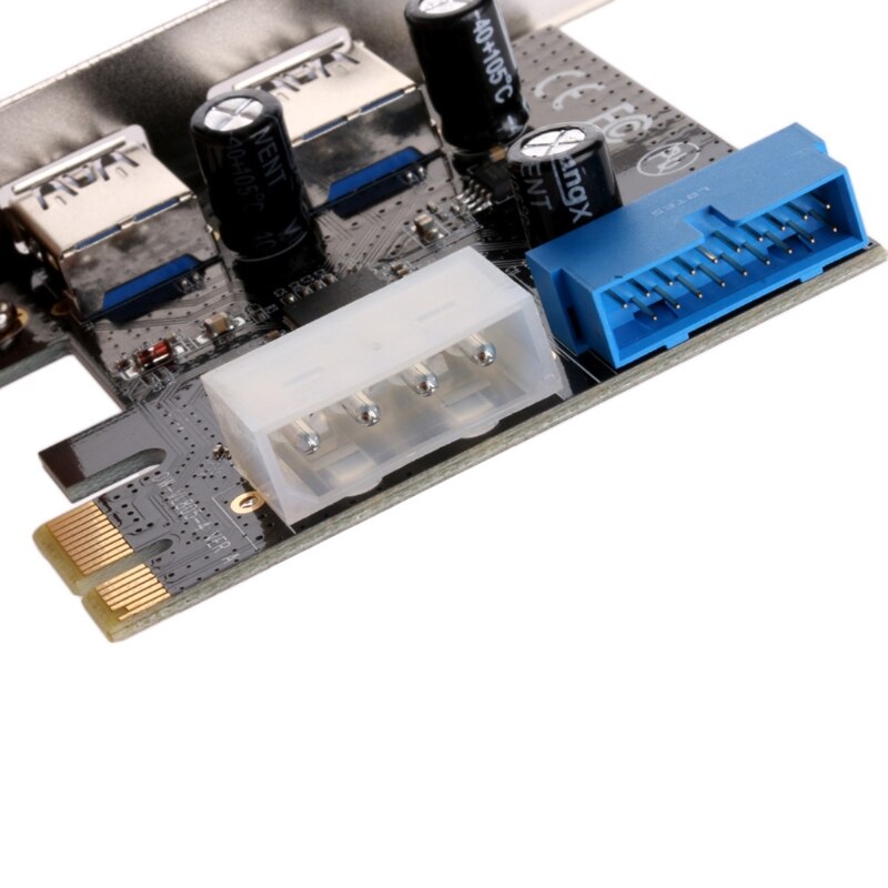 2 porte pci express usb 3.0 frontpanel med kontrolkortadapter 4- pin & 20 pin