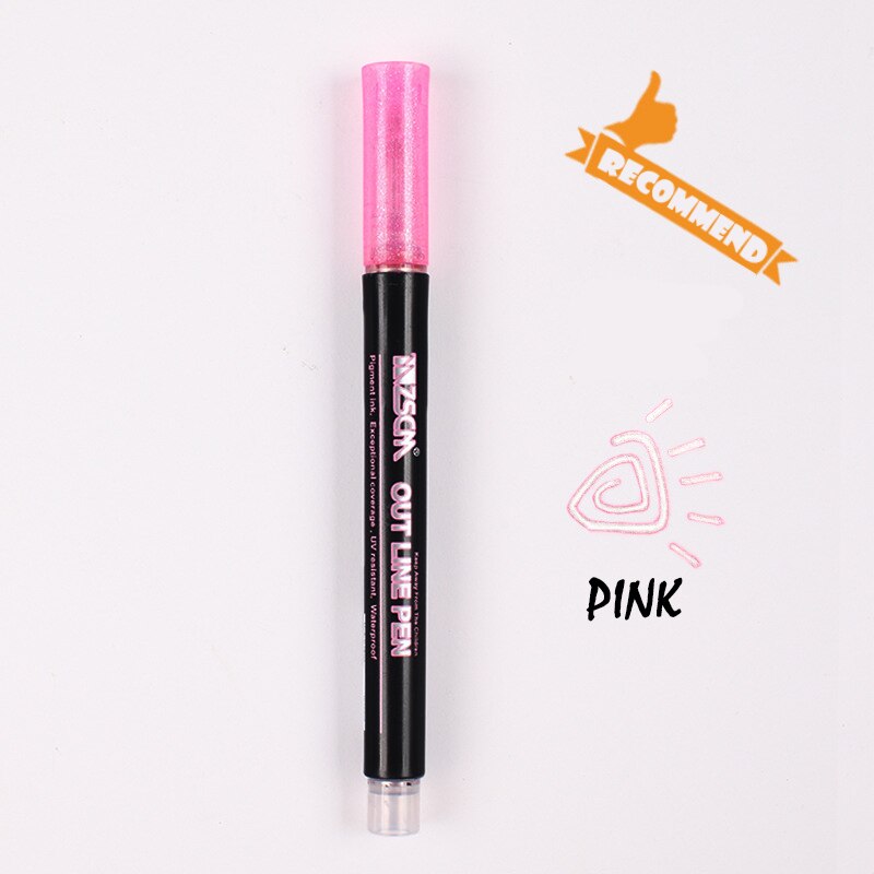 Metallic Marker Pen Metal Waterproof Permanent Marker Drawing Painting DIY Photo Album Scrapbooking Crafts Card Making 1PC
