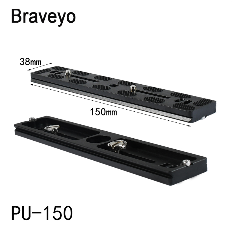 Dslr Camera Statief Lange Plaat Quick Release Plate100 120 150 200 300Mm Camera Mount Plaat Voor Dslr Camera Arca zwitserse Bal Hoofd: PU150 1PC