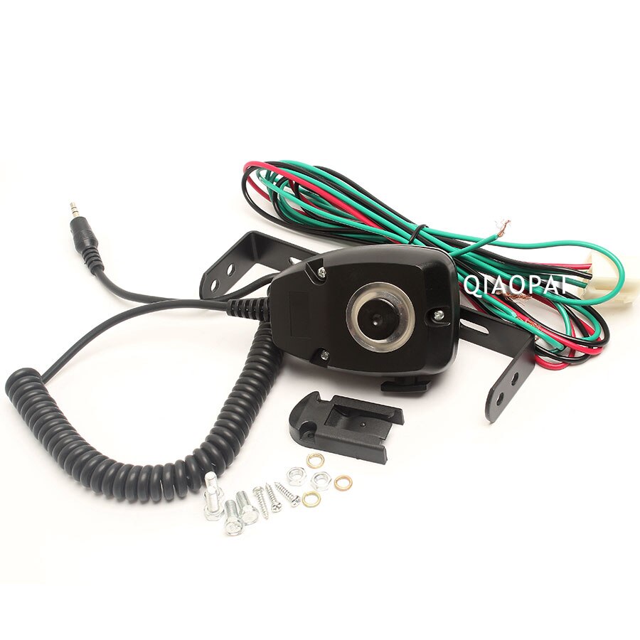 12V 200W Police Siren 9 Sound Alarm Horn Controlled Switch PA MIC system Loud Speaker Multi-tone Warning Megaphone Warning
