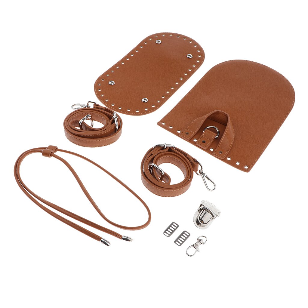 Complete Leather Knit Handbag Making Kits Tote Shoulder Bag DIY Leathercraft