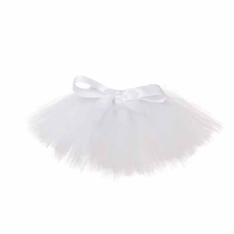 Mini falda de tutú para la novia de la boda para ser despedida de soltera nupcial baby Shower niño niña cumpleaños MESA CENTRO DE MESA Decoración: white