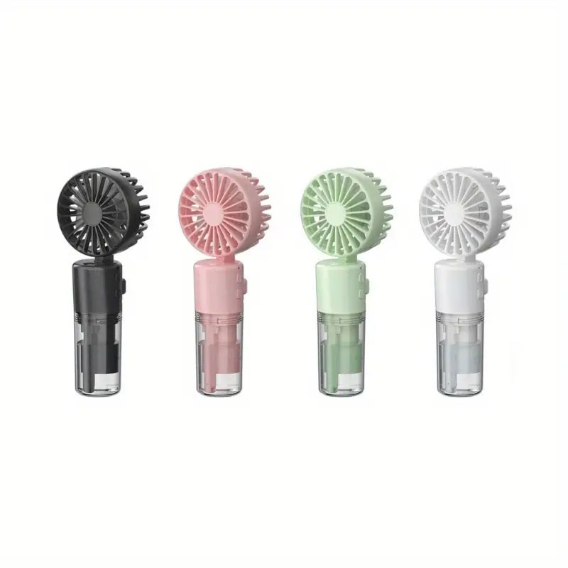 Mini ventilador de agua plegable de verano, ventilador de niebla pulverizadora de mano recargable para dormitorio de estudiantes, herramientas de refrigeración, ventilador pequeño para exteriores