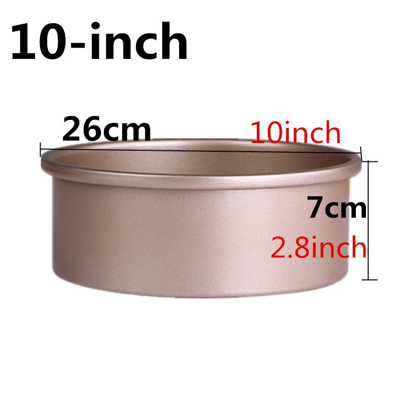 6-Inch En 8-Inch & 10-Inch Ronde Cheesecake Pan Chiffon Cake Pan Met Verwijderbare Bodem non-stick Bakvormen Cakevorm Cakevorm: 10-inch