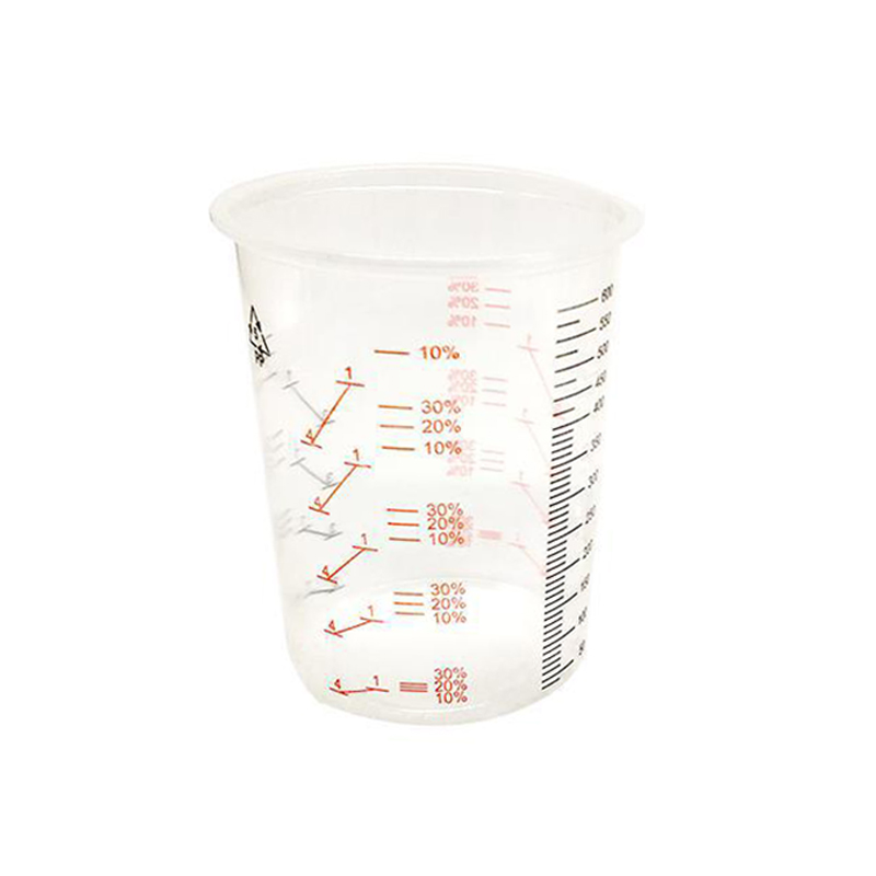 Practical 600ml Mixing Pots Paint Mixing Calibrated Cup For Accurate Mixing Of Paint And Liquids Plastic Paint Mixing Cups