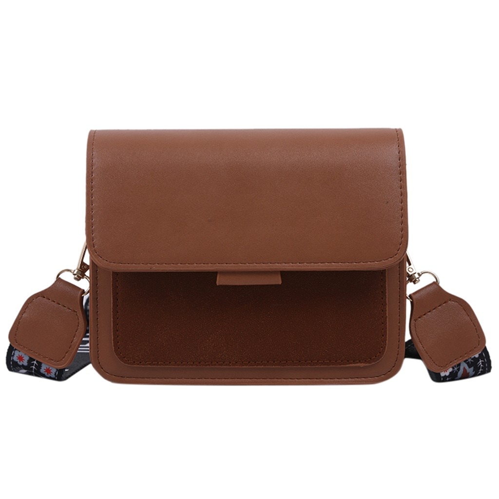 Mini Portable Single shoulder Bag Women's Large Capacity Leather Shoulder Messenger Bag Lady Small Flap criss-cross Bag: Khaki