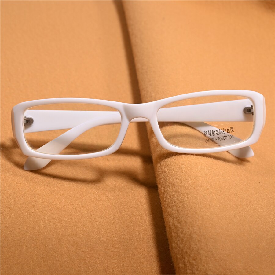 Cubojue White Reading Glasses Men Women 1.25 1.75 1.5 2.0 2.5 2.75 3.75 4.5 4 Diopter Eyeglasses Frames Male Unisex Narrow Nerd