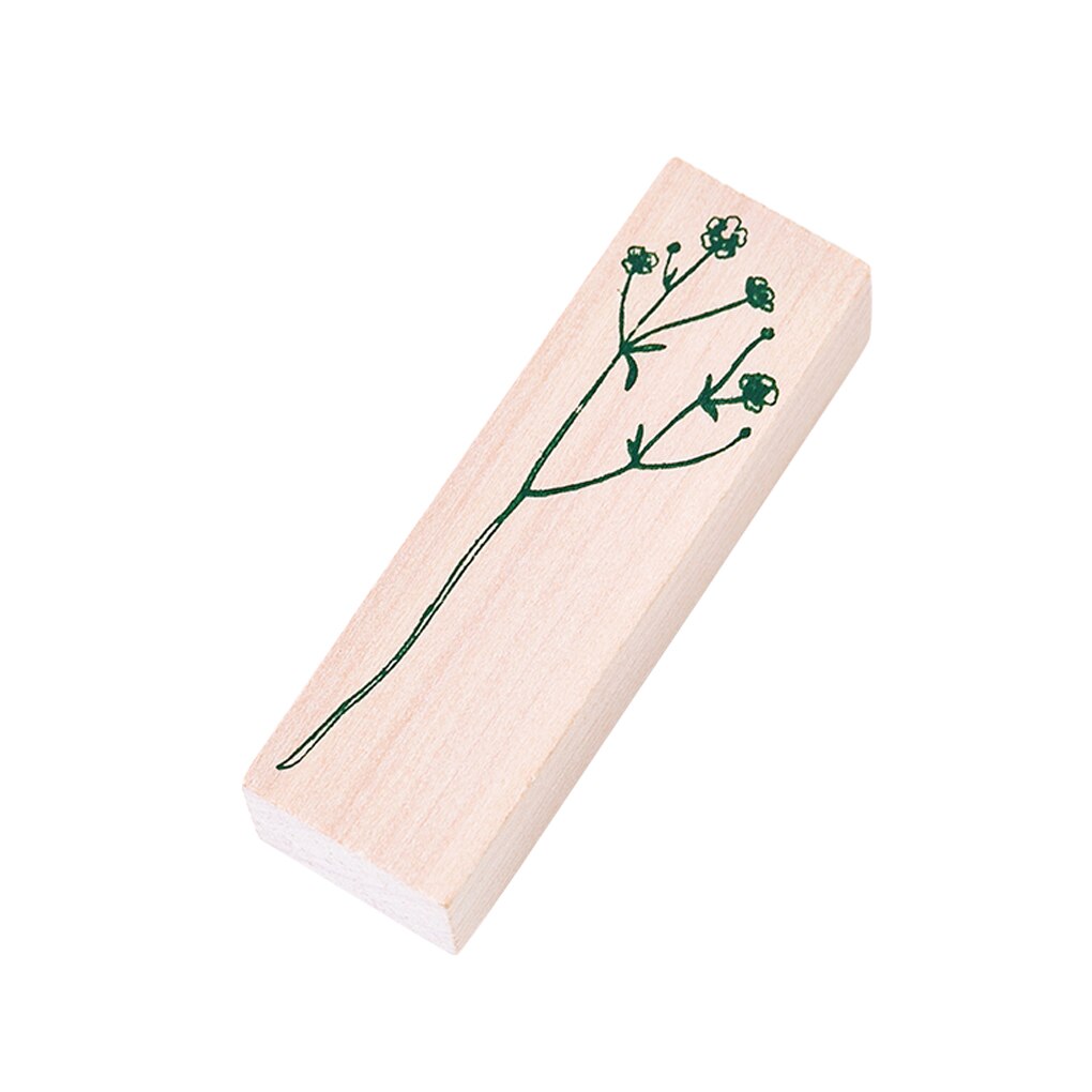 Bladeren Bos Planten Dagelijkse Planner Stempel Scrapbooking Diy Foto Maken Briefpapier Ambachten Houten Rubber Stempel: NO.1
