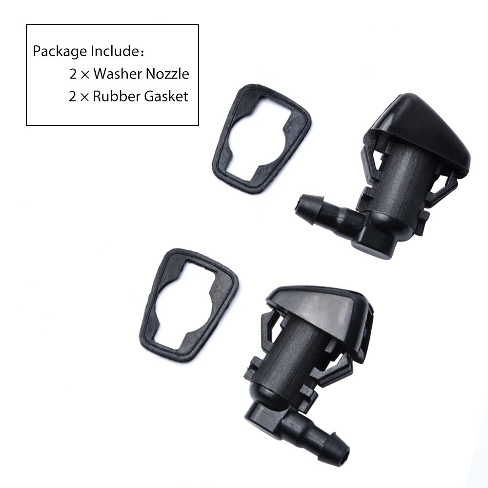 Partsworld 2PCS Front Windshield Washer Nozzles For Ford F250 F350 F450 F550 Replaces OEM: BC3Z-17603-A Spray Jet Kit