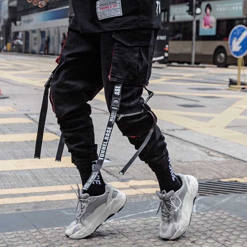 Pantalones de chándal con letras para hombre, pantalón Casual, estilo Hip Hop