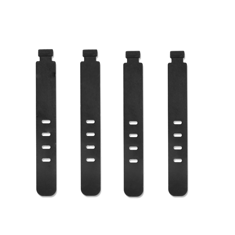 20/12/4 stk. kabelstrips, ledningsorganisator, silikontrådholder, glidelåsklips, gjenbrukbare strips, keeperwinder, gummi: Oransje
