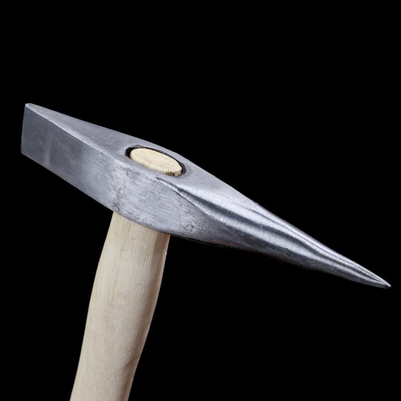 Martillos de soldadura multiusos, martillo de tachuelas de acero, mango de madera, herramienta de desmontaje al aire libre para quitar la reparación