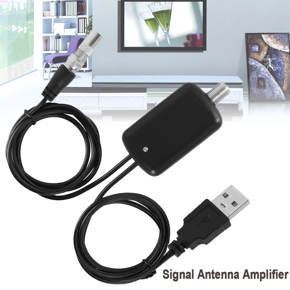 Low Noise TV Signal Amplifier Booster Convenience and Easy Installtion Digital HD for Cable TV Antenna HD Channel 25dB