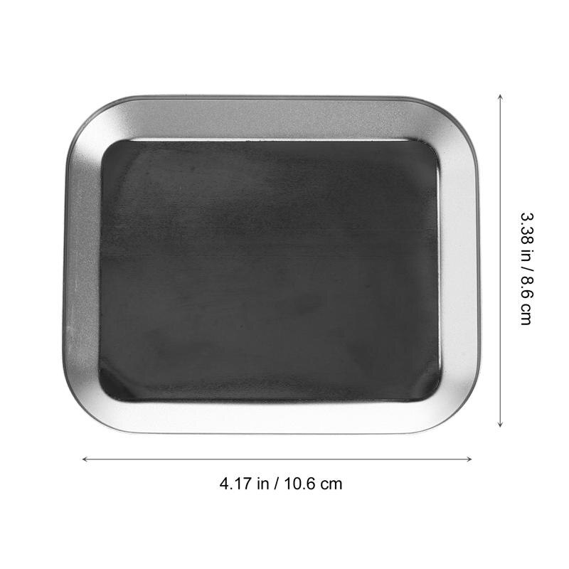 Magnetic Nut and Bolt Tray Square Magnetic Parts Holder for Screws Sockets Bolts and Tools(Silver)