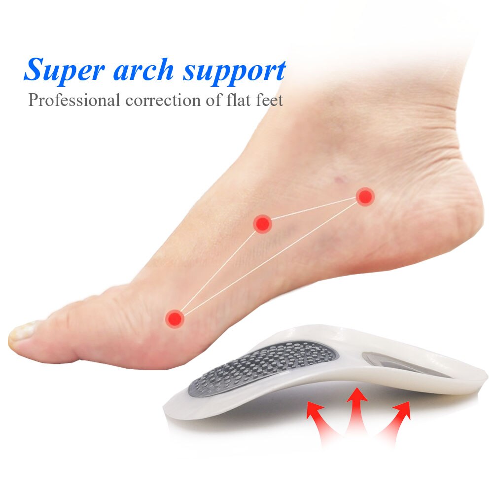 Premium Orthotic Gel High Arch Support Insoles Gel Pad 3D Arch Support Flat Feet Women Men orthopedic Foot pain Unisex