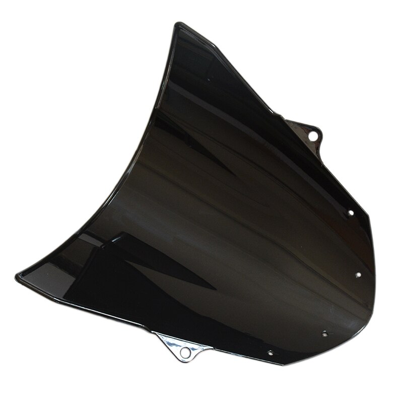 Motorcycle Black Windshield Windscreen for KAWASAKI Ninja ZX6R 636 09-16 Double Bubble Wind Shield