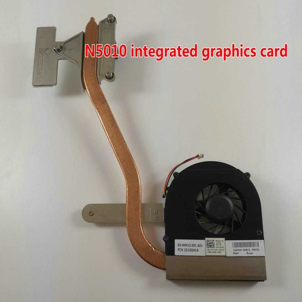 Novo original para dell inspiron 15r m5010 m501r n5010 ventilador de refrigeração do dissipador calor k28pw nc4tx 3t25w dfb45100m20t f91g ventilador refrigerador: N5010 UMA