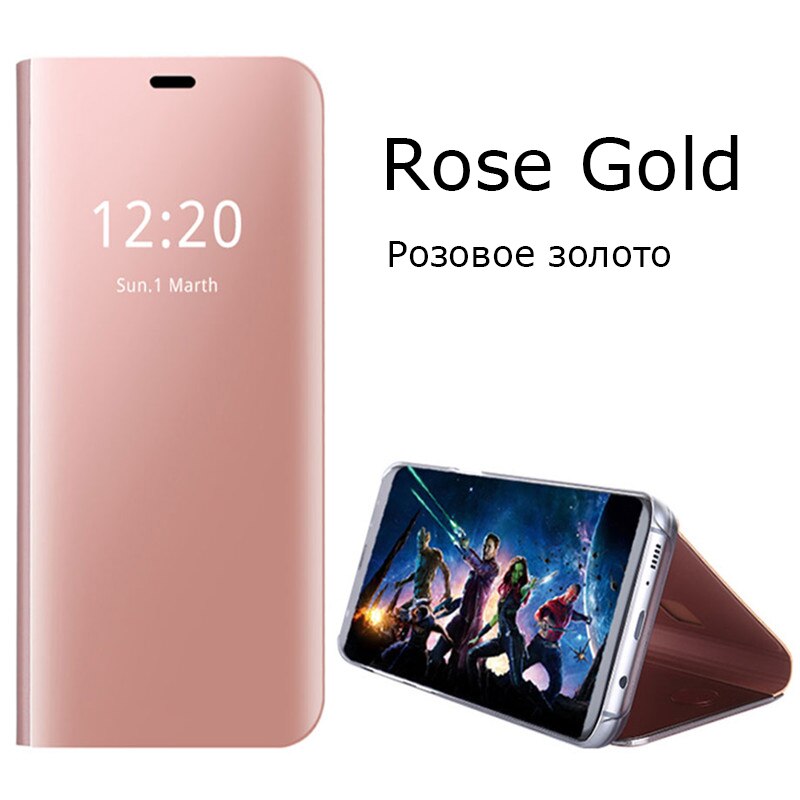 Luxus Überzug Clever Spiegel Fällen für Samsung Galaxis J7 J76 J710 J710F J710H kippen Schutzhülle Telefon Abdeckung Für Samsung j710: Rosa