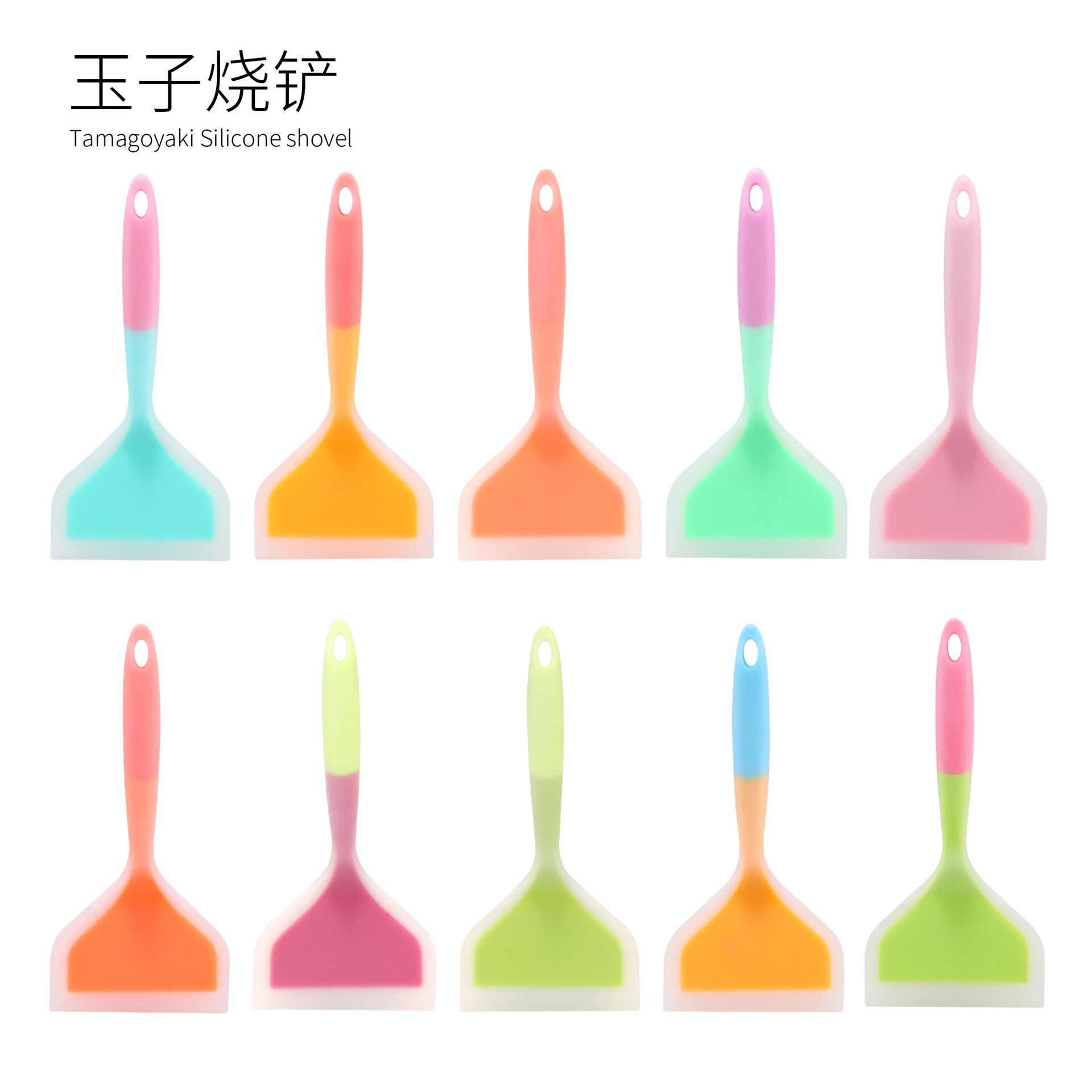Silicone Cooking Turner Pancake Shovel Non-Stick Beef Meat Wide Pizza Spatula Kitchen Scraper Food Lifters Kitchen Gadgets