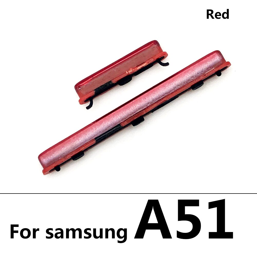 Voor Samsung A31 A51 A70 A71 Power Knop + Volume Zijknop: A51 Red