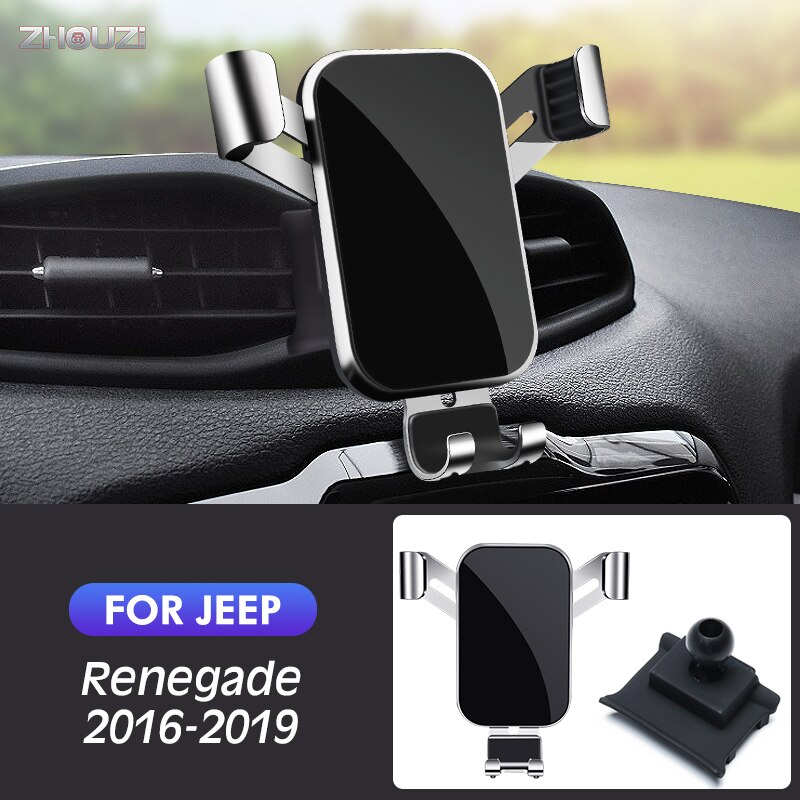 Support de téléphone portable pour Jeep Renegade , Clip de ventilation, support GPS, support de Navigation par gravité, accessoires de voiture
